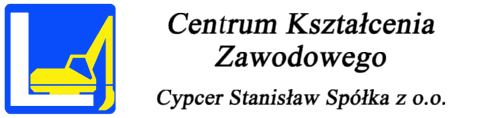 Logo CKZ Cypcer, symbol profesjonalnego centrum kształcenia zawodowego, oferującego kursy prawa jazdy i szkoleń budowlanych.