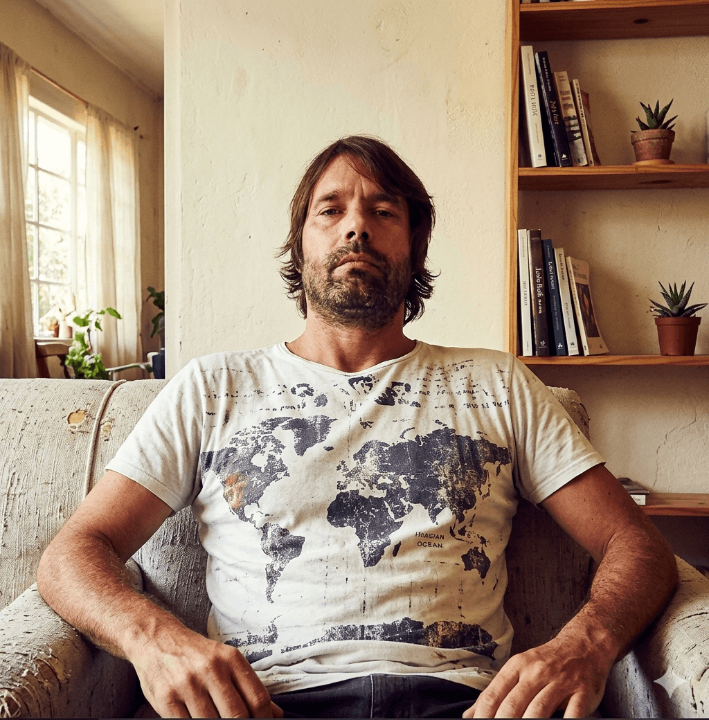 woman in black crew neck t-shirt wearing brown framed eyeglasses standing on rocky shore during