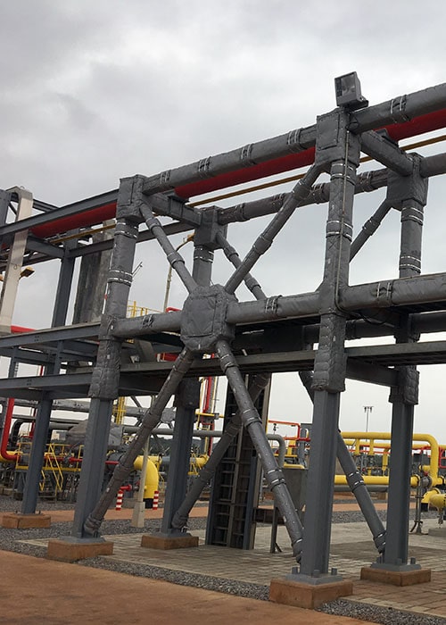 Passive Fire Protection Installation on Process Equipment
