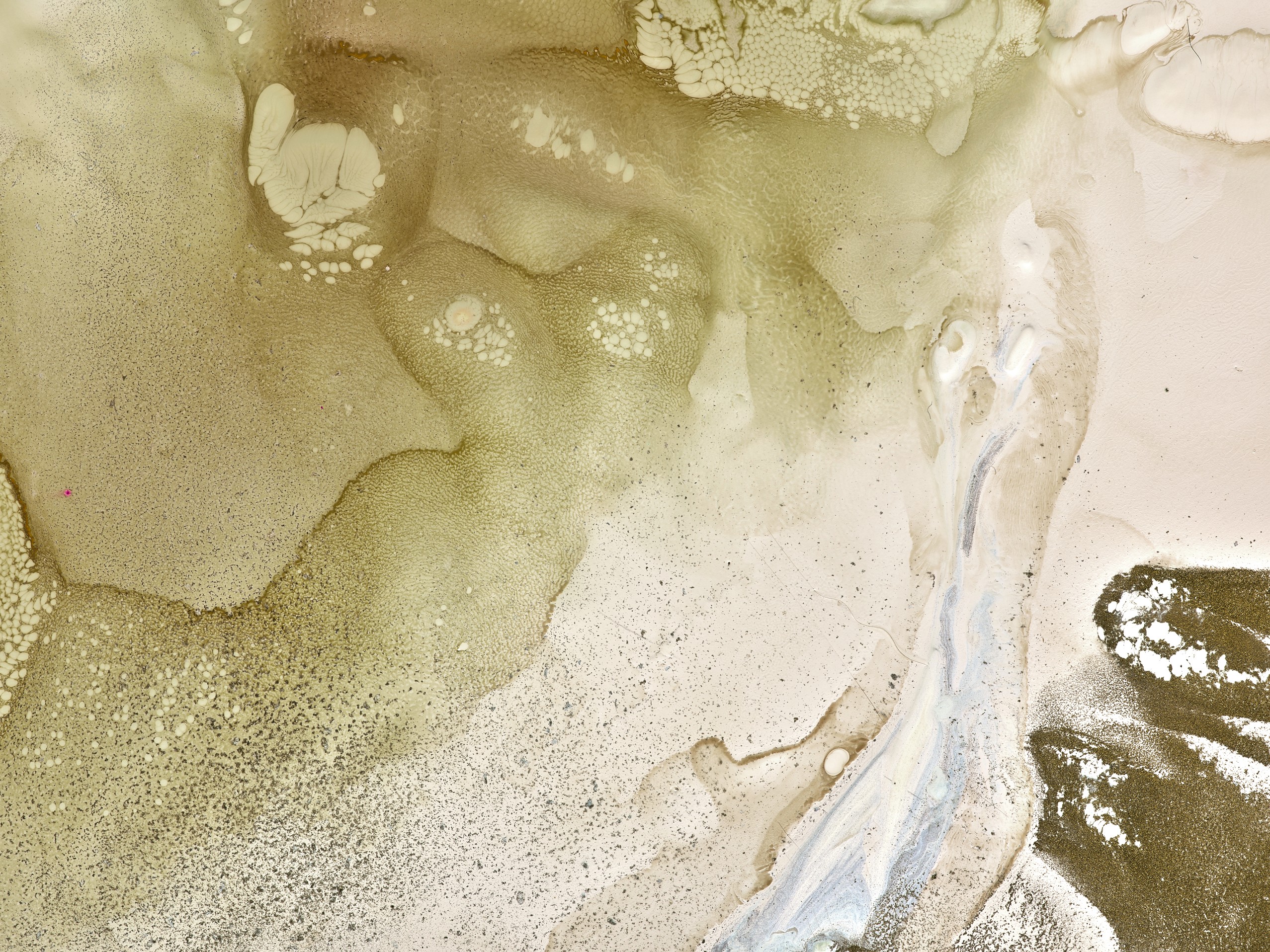 A serene countryside scene with farmers, cows, and lush greenery near a calm water stream