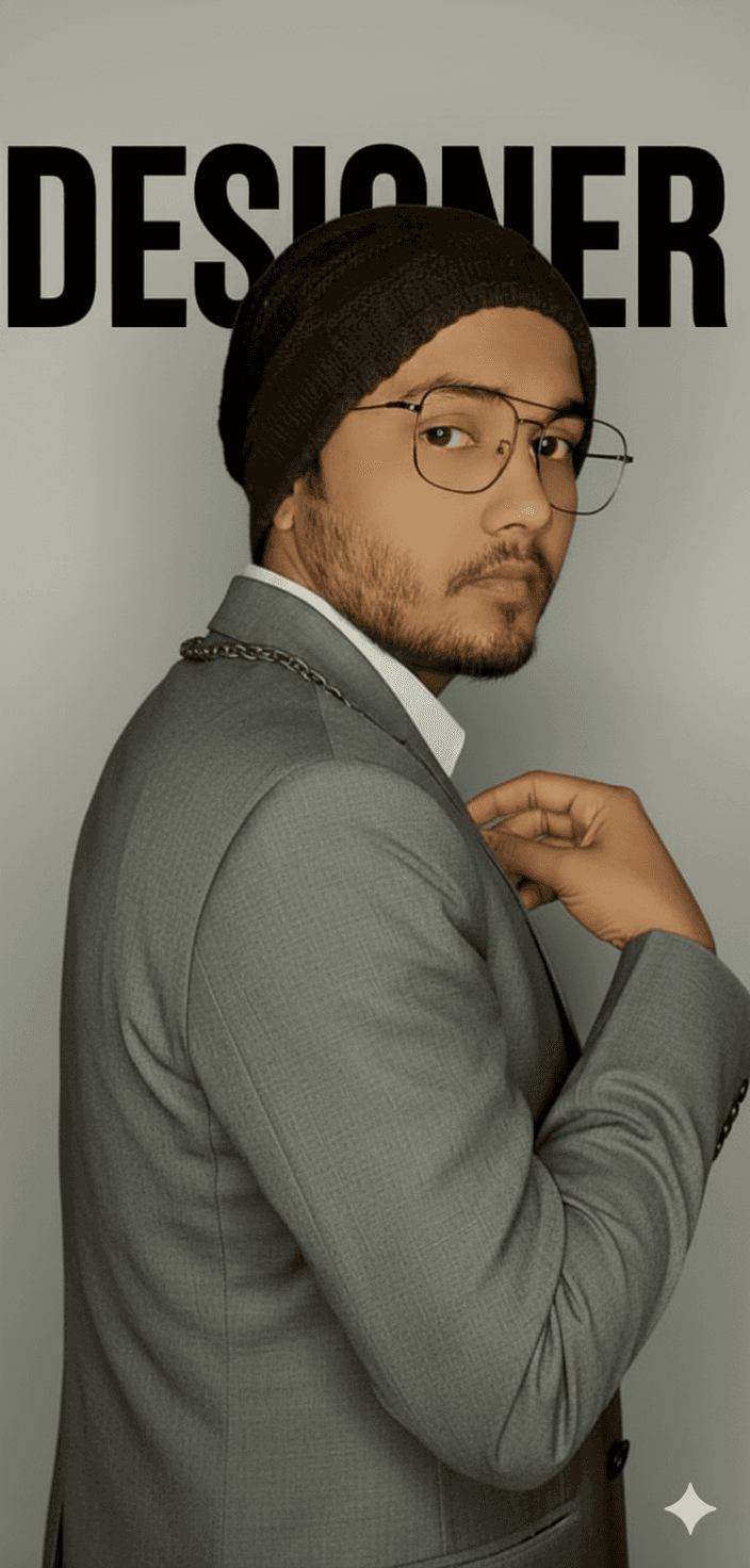 Portrait of portfolio creator