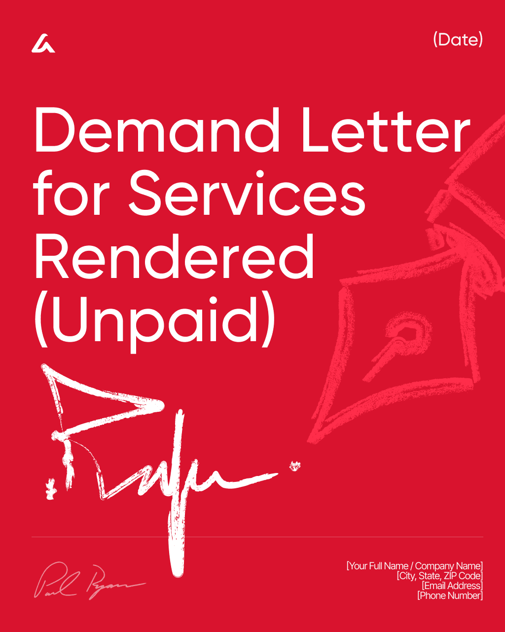 Demand Letter for Services Rendered (Unpaid)