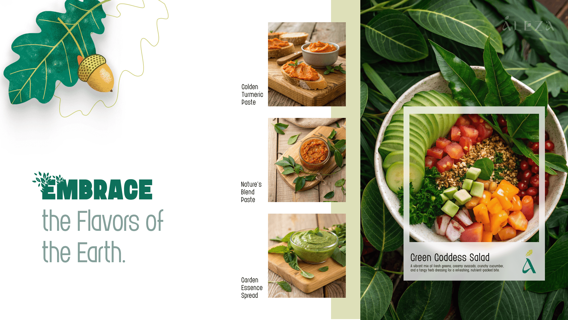 Aleza farm fresh veggie burger product branding — Penguincil Design