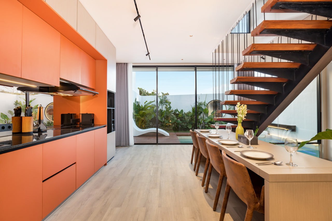 Ready-made modern 2 bedroom villa in Batu Belig area in Alex Villas 5 complex