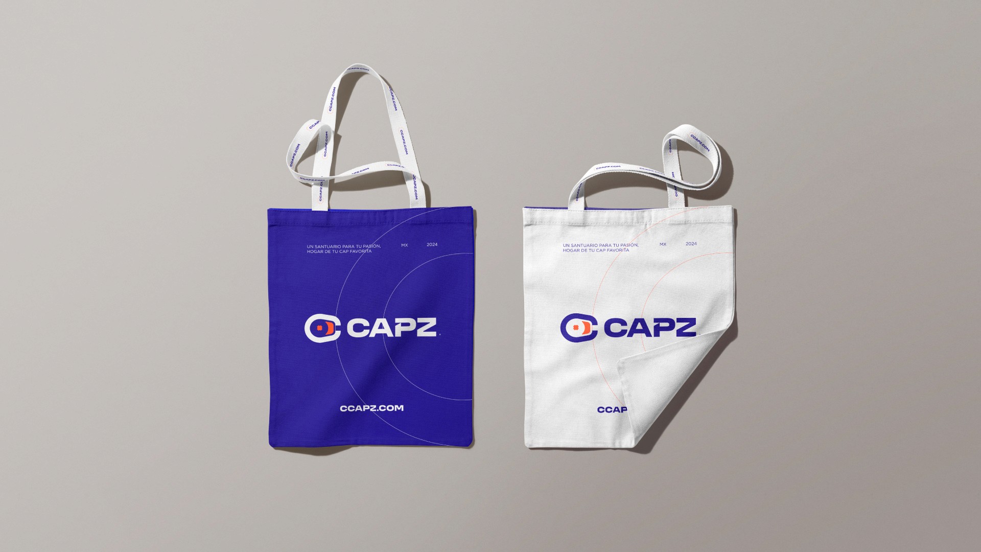 Packaging resistente para accesorios CAPZ – Lagom Studio, diseño de empaques premium.