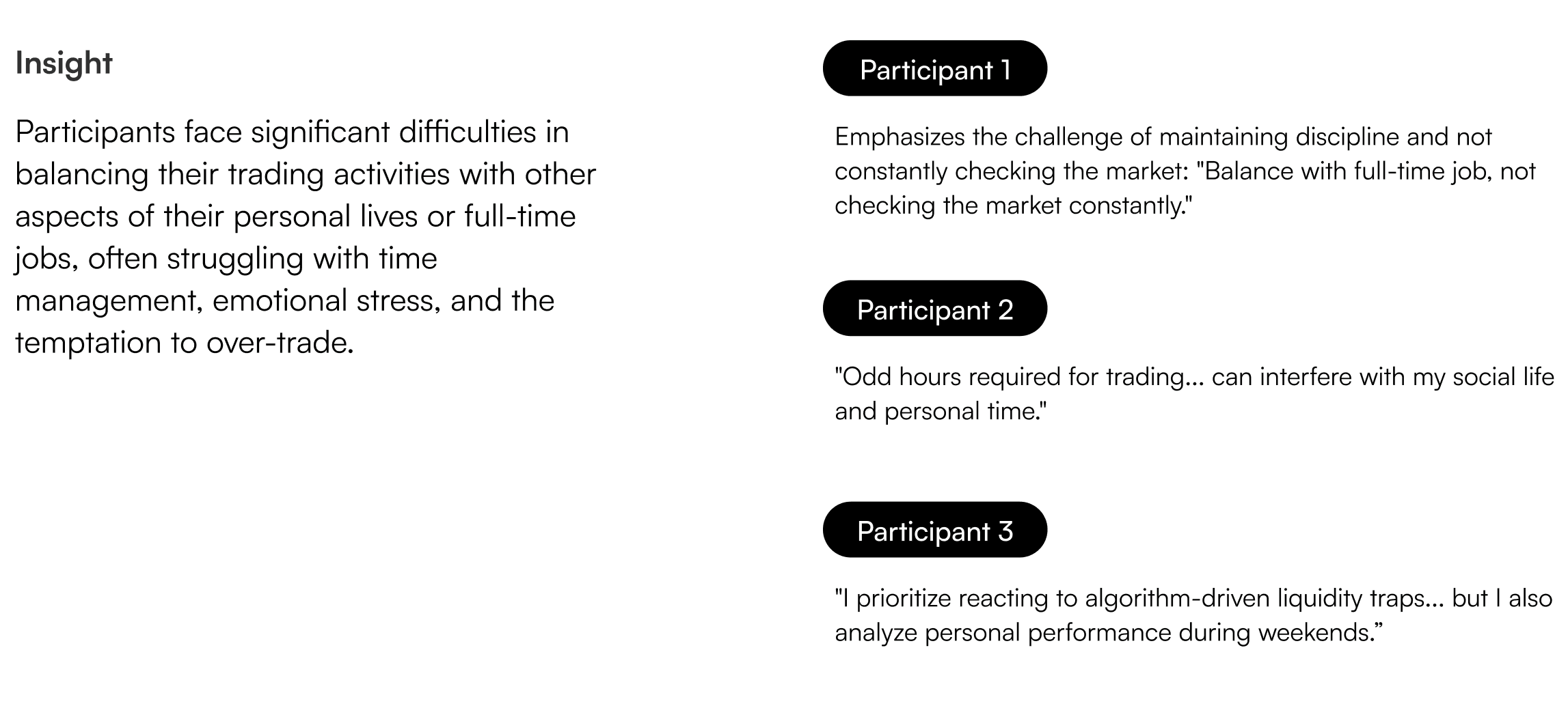 Individual insight 1 - work-life balance