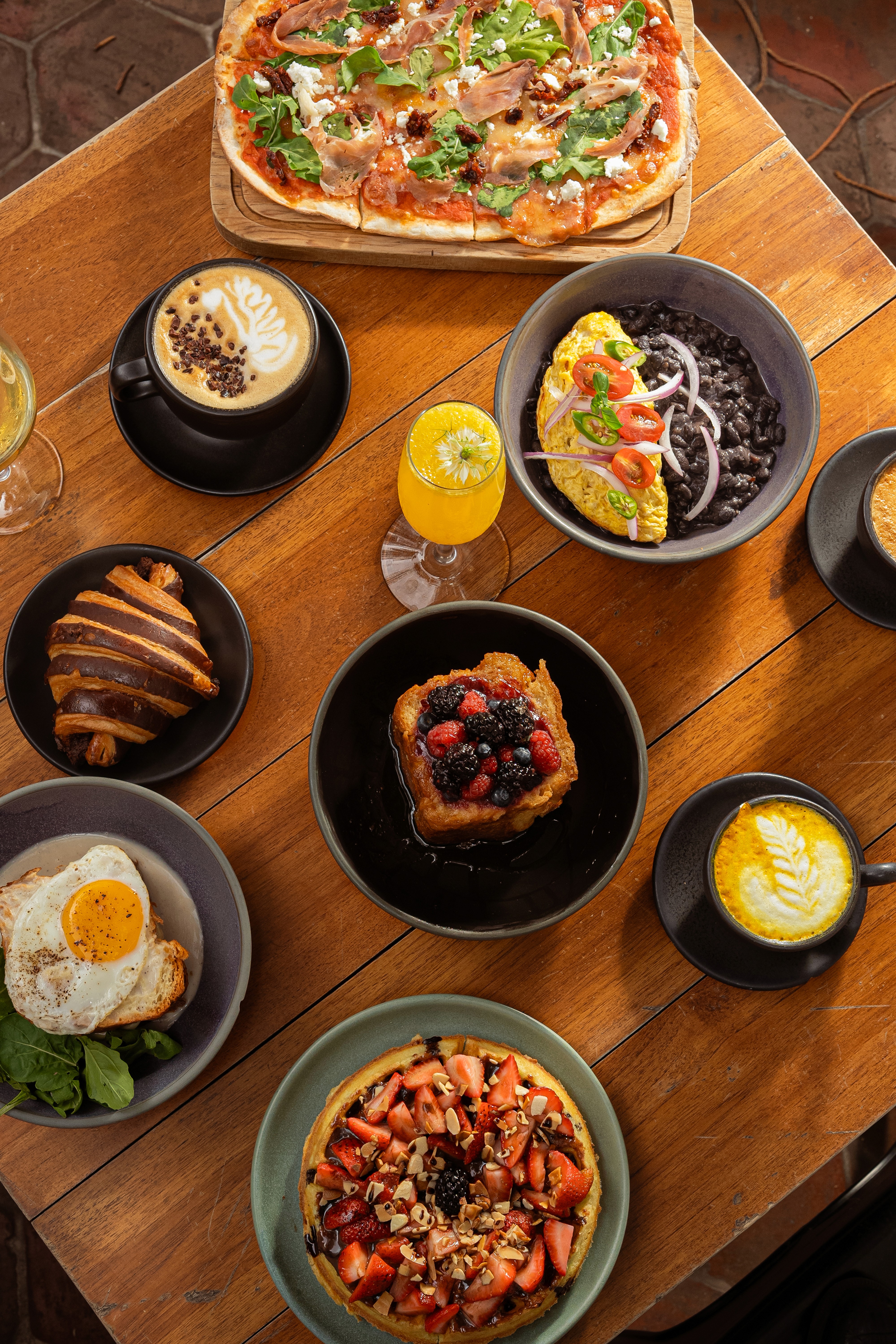 Vista del menú brunch de Neretta, restaurante en Chapalita y Americana con café de especialidad y gelato artesanal.