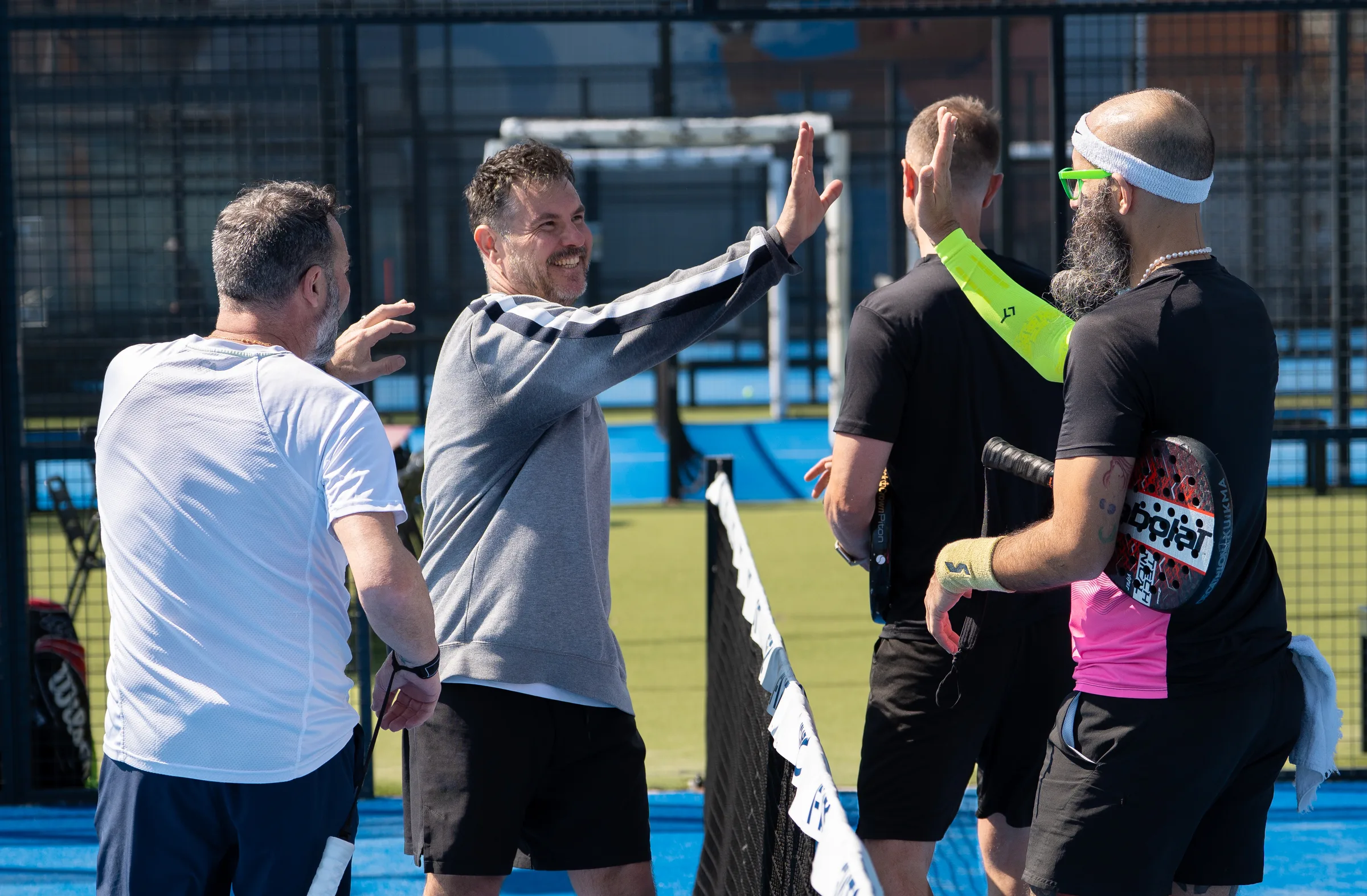 Celebración de punto en Aurial Padel Cornellà el 25 de marzo de 2026, fotografía de Nolan Pardo
