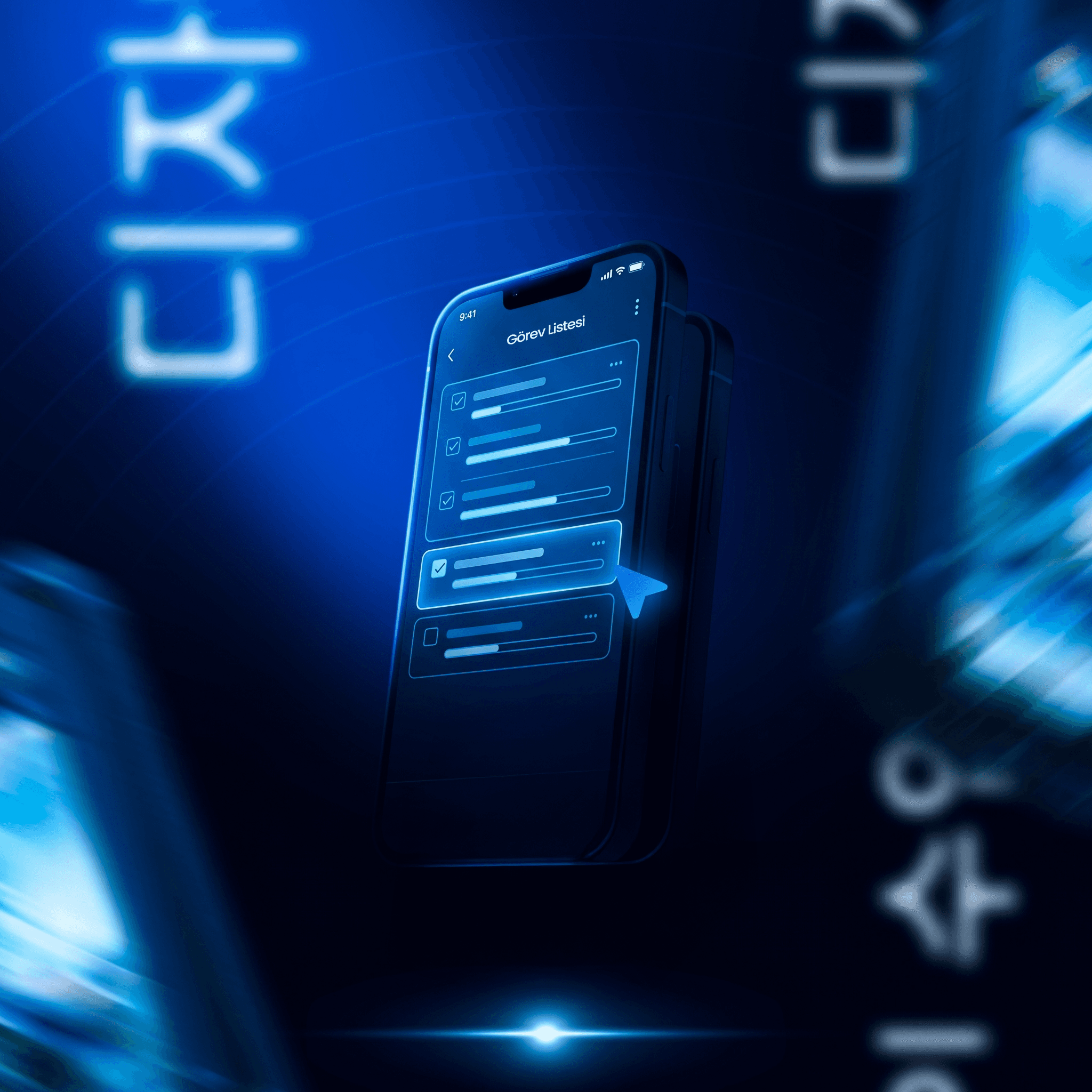 Aerial view of a winding road cutting through rocky terrain with patches of grass.