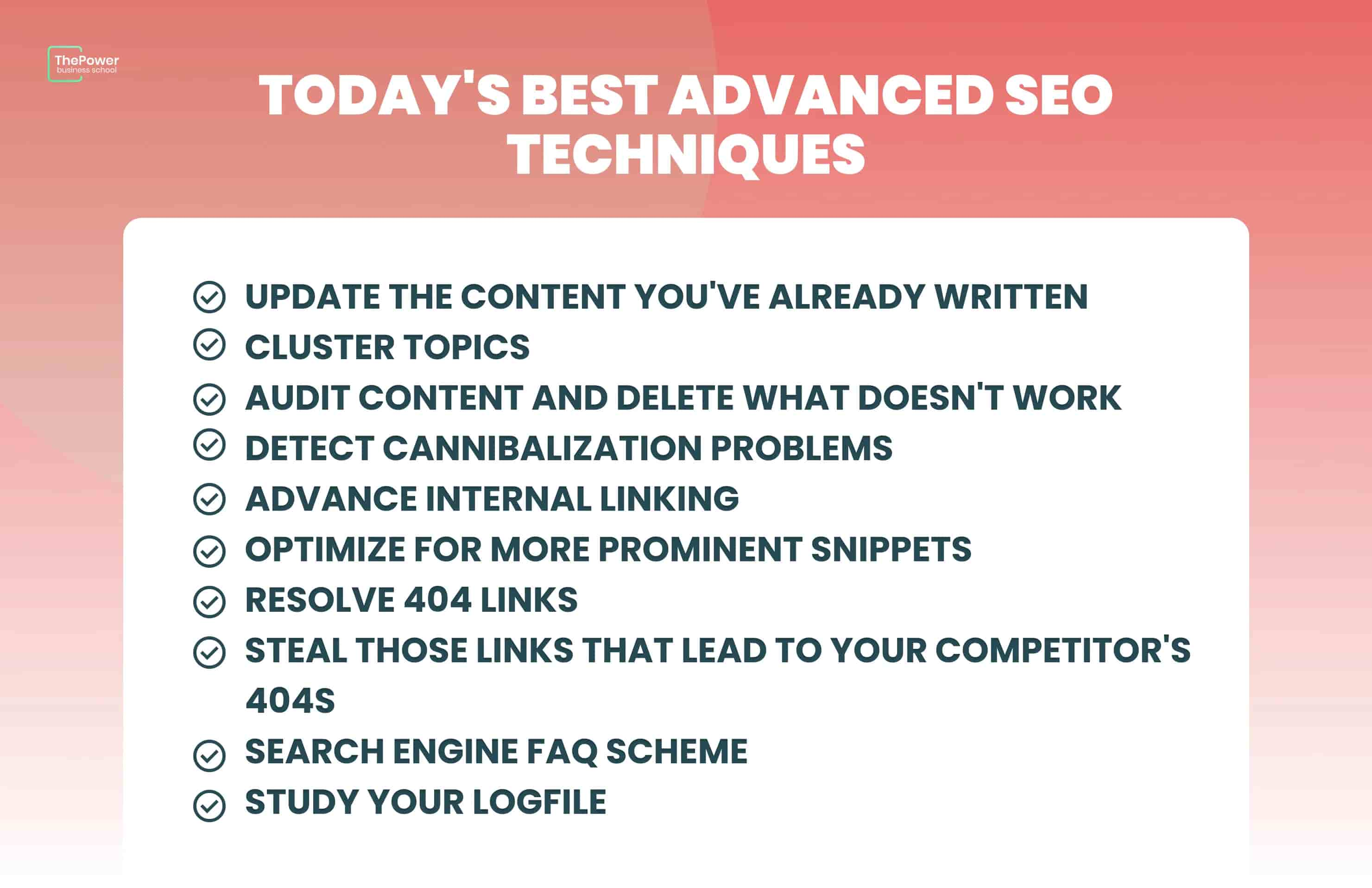 advanced SEO techniques