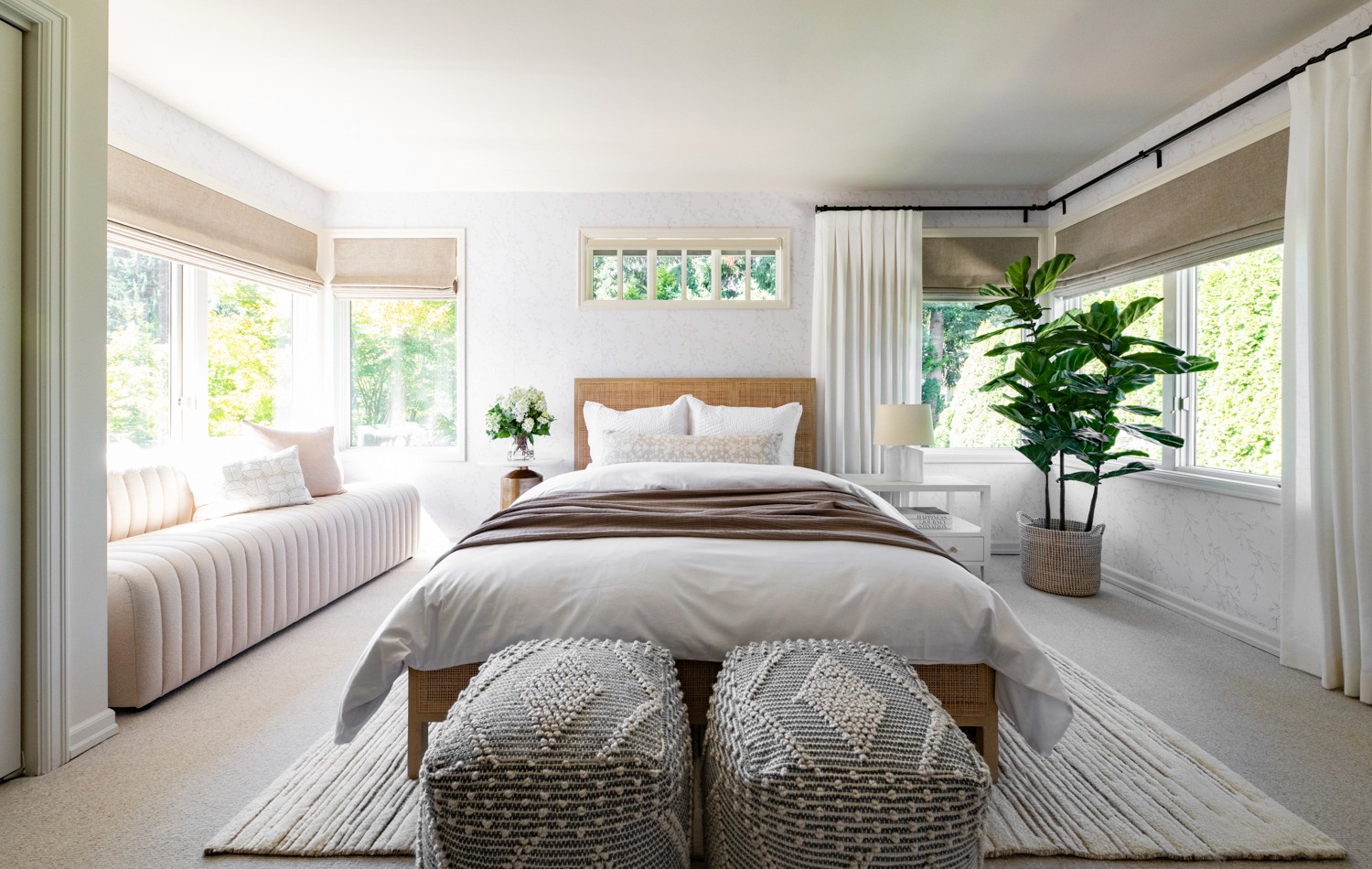 We’re so excited to share details from The Medina House: Girls Bedroom 1 –– one of our favorite interior design + professional organizing projects in Medina, WA.