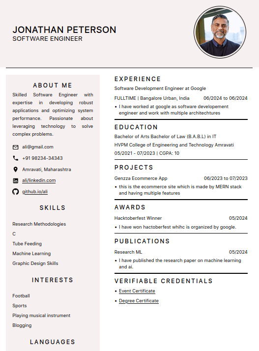 Free Resume Templates