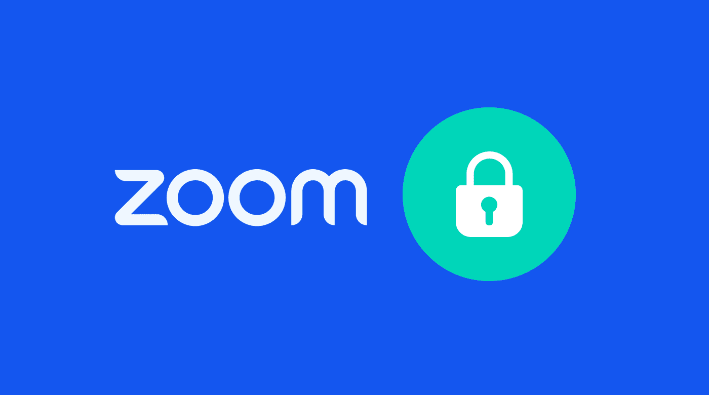 Zoom app icon with a padlock