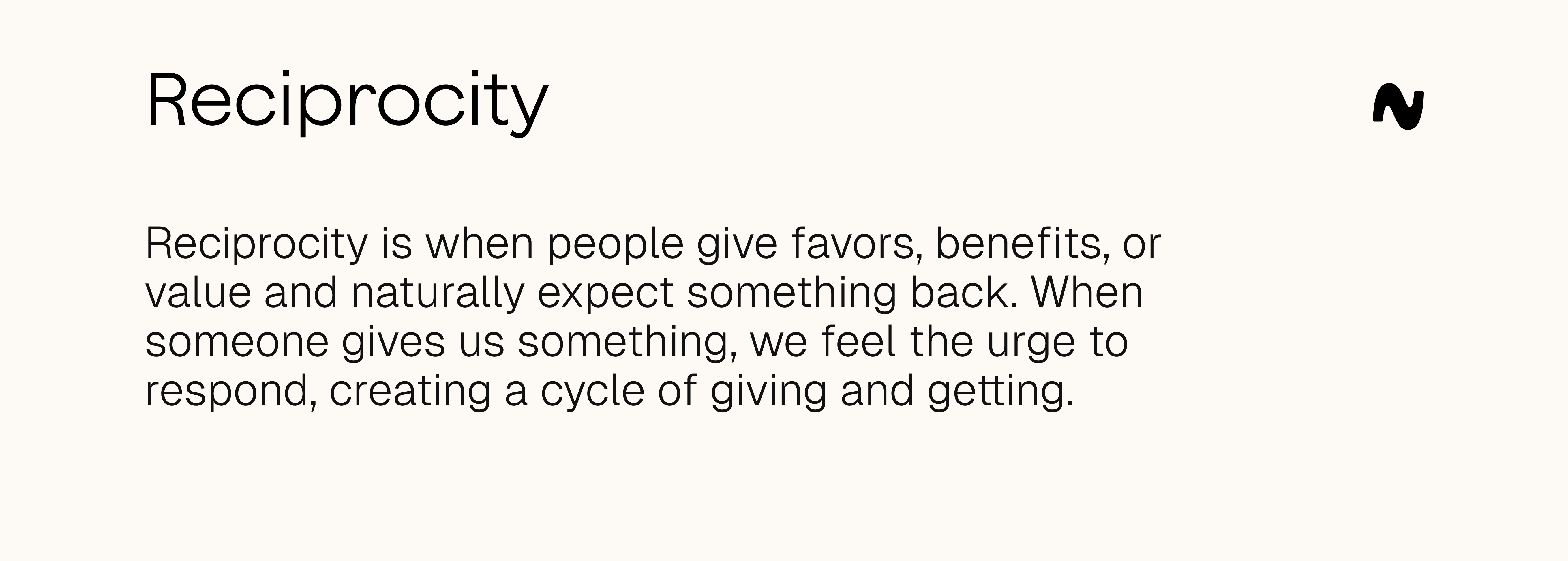 Reciprocity definition