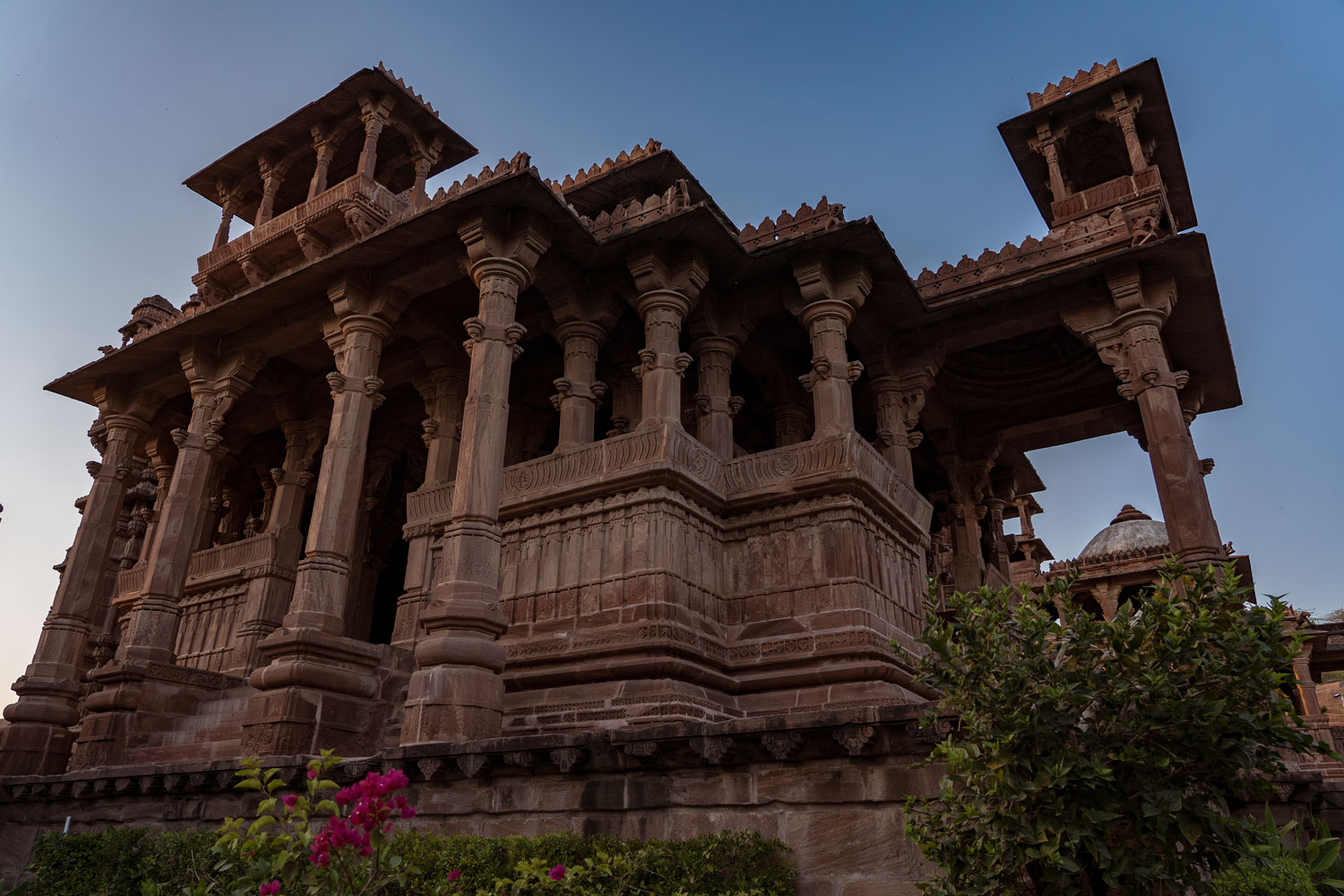 Important temple in Mandore Gardens in Jodhpur, Indian region of Rajasthan