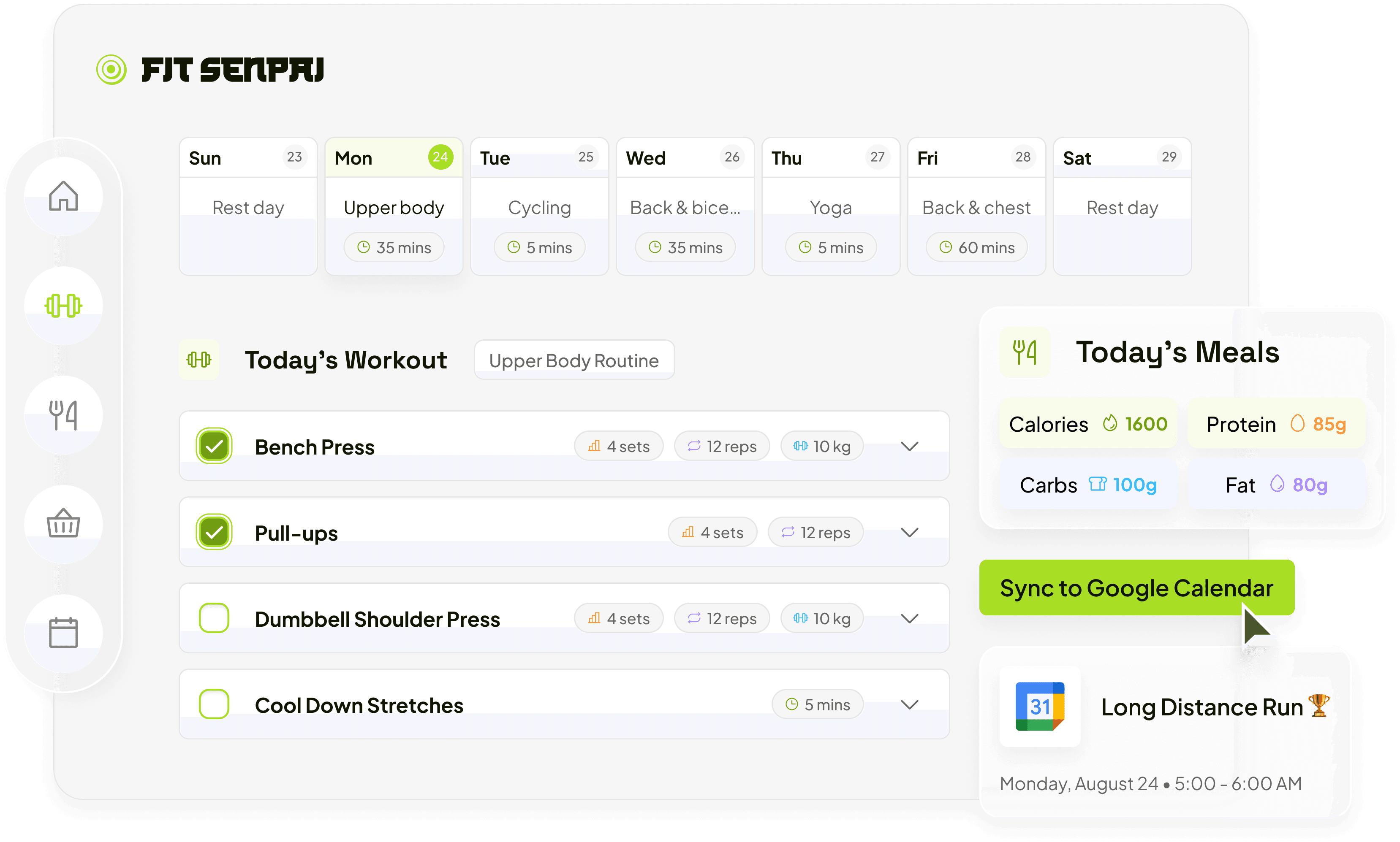 fit senpai dashboard