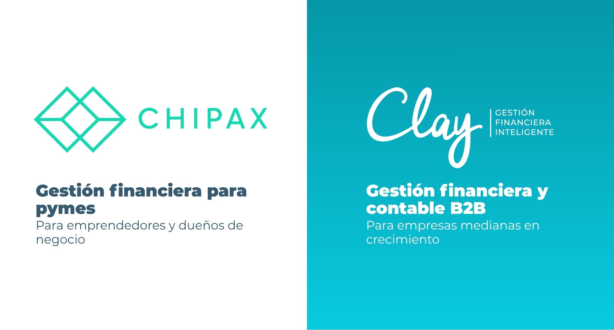 Imagen de comparación inicial entre Chipax y Clay