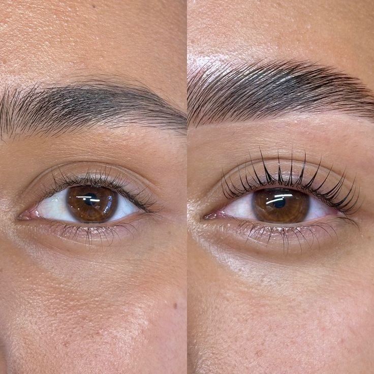 Brow lamination and shaping treatments at The Nail DXB