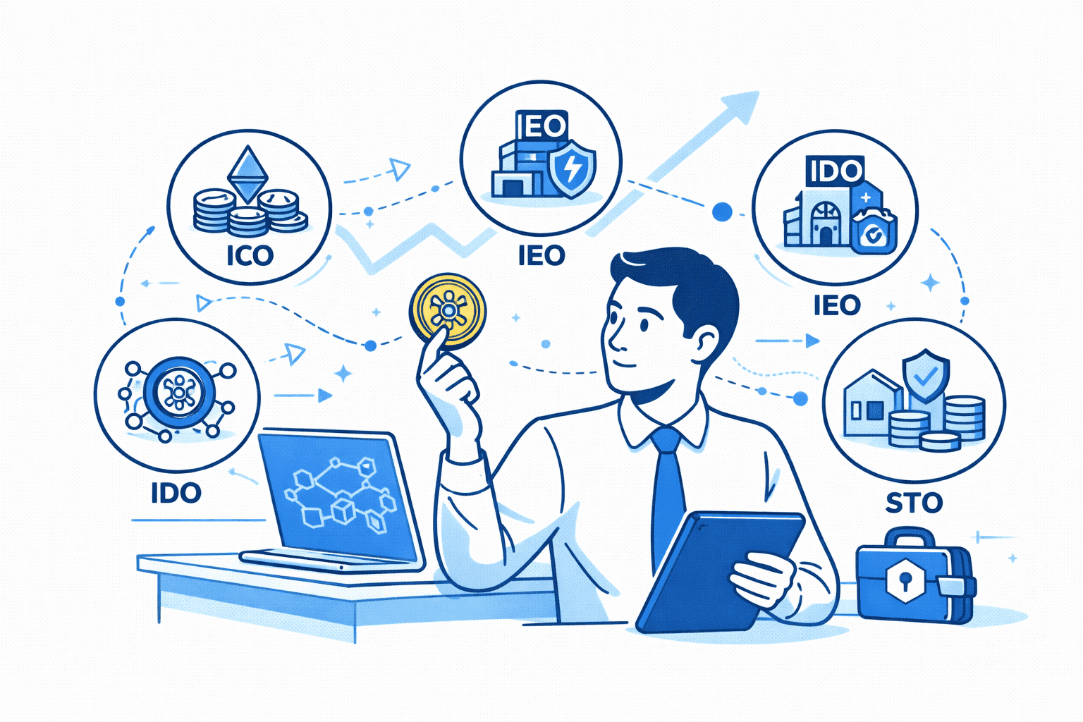 Illustration shows what type of token sale model is better for particular Web3 project