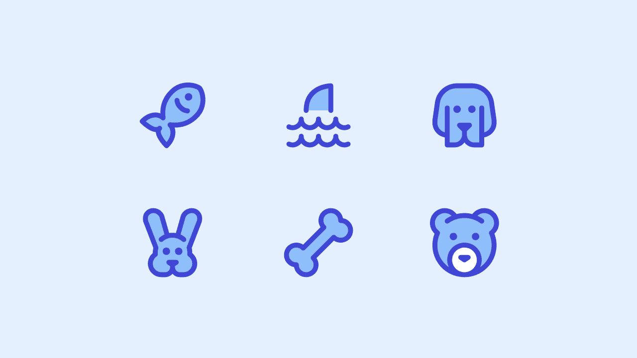 Core Duo Animal Icon Set