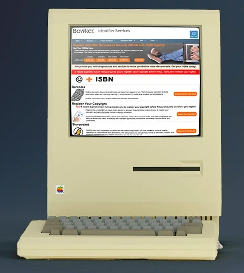 the old version of MyIdentifiers shown on an old Apple computer