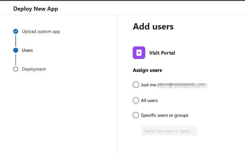 Gebruikers toewijzen aan de Visit Portal add-in voor Outlook