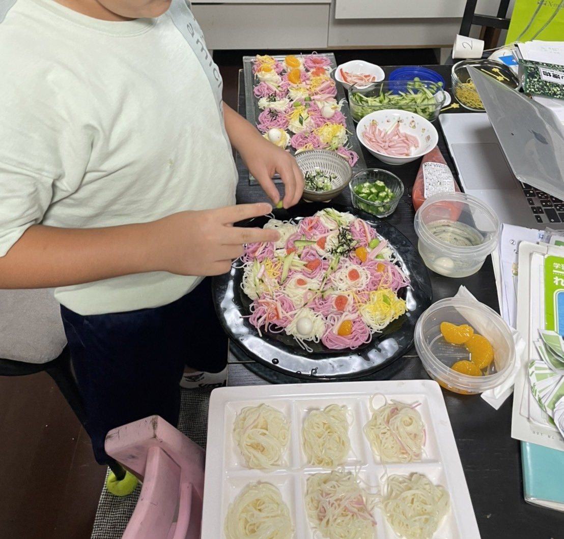 ちらし素麺と俳句