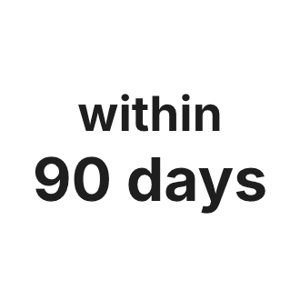 within 90 days