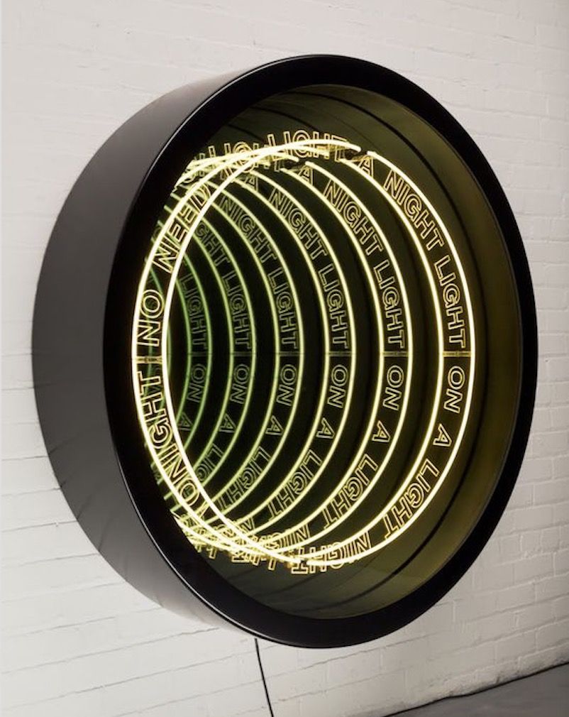 enseigne effet infini rond