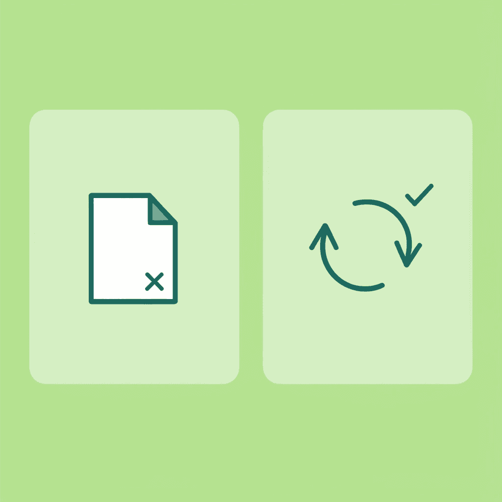 Before and after comparison showing traditional one-paper-at-a-time reading versus improved simultaneous review method