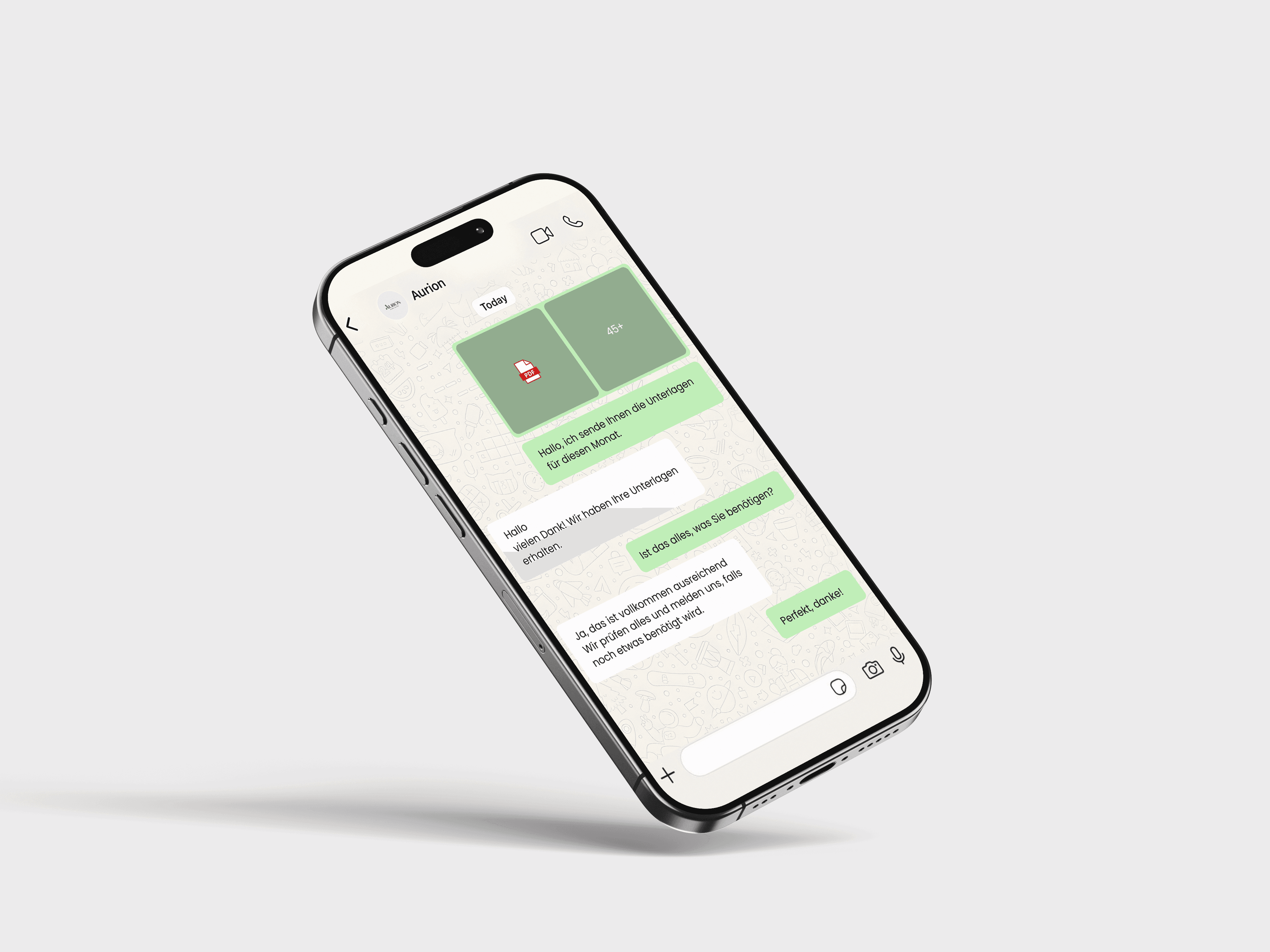 A mockup of Freelio's mobile app