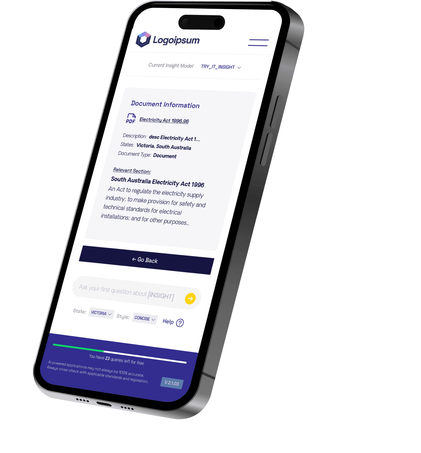phone screens with AI snapinsights application on display