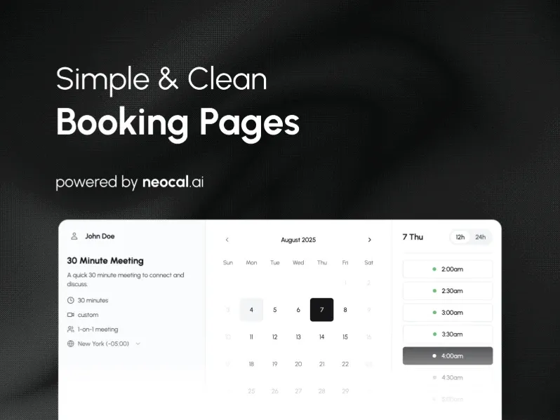 Neocal Calendar Booking framer plugins