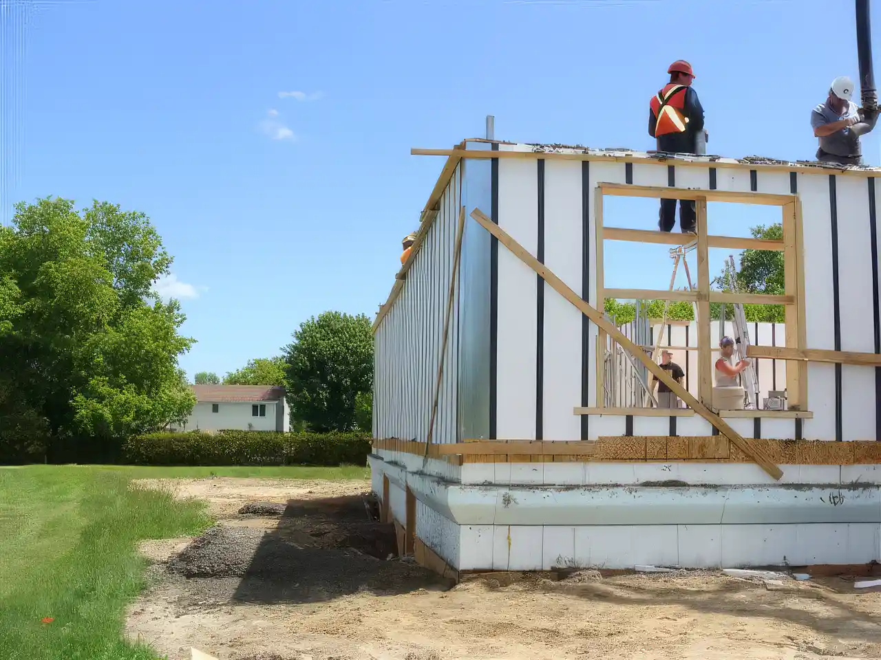 An insulated room built with ICF