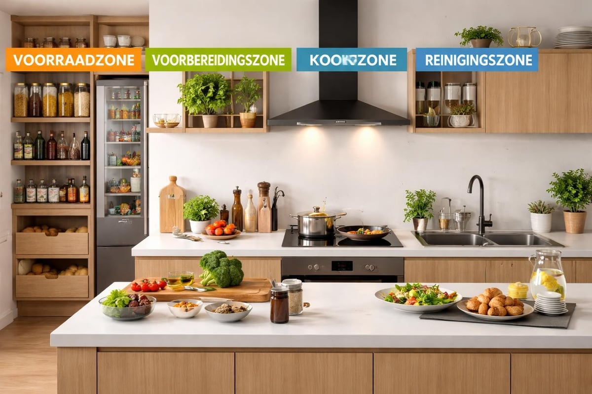 Keuken zone-indeling