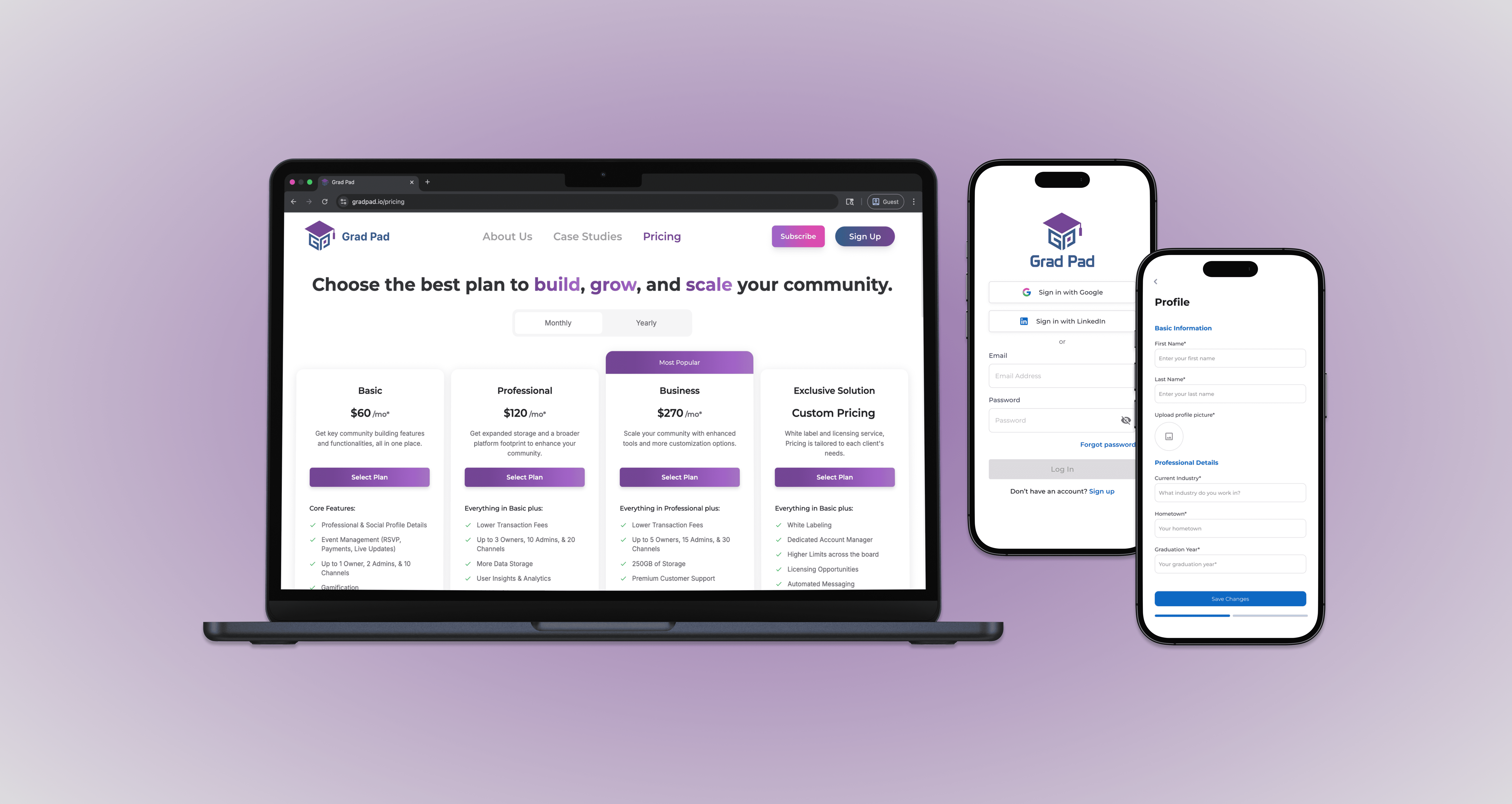 Website Conversion and App Flow Standardization for an Alumni Networking Platform