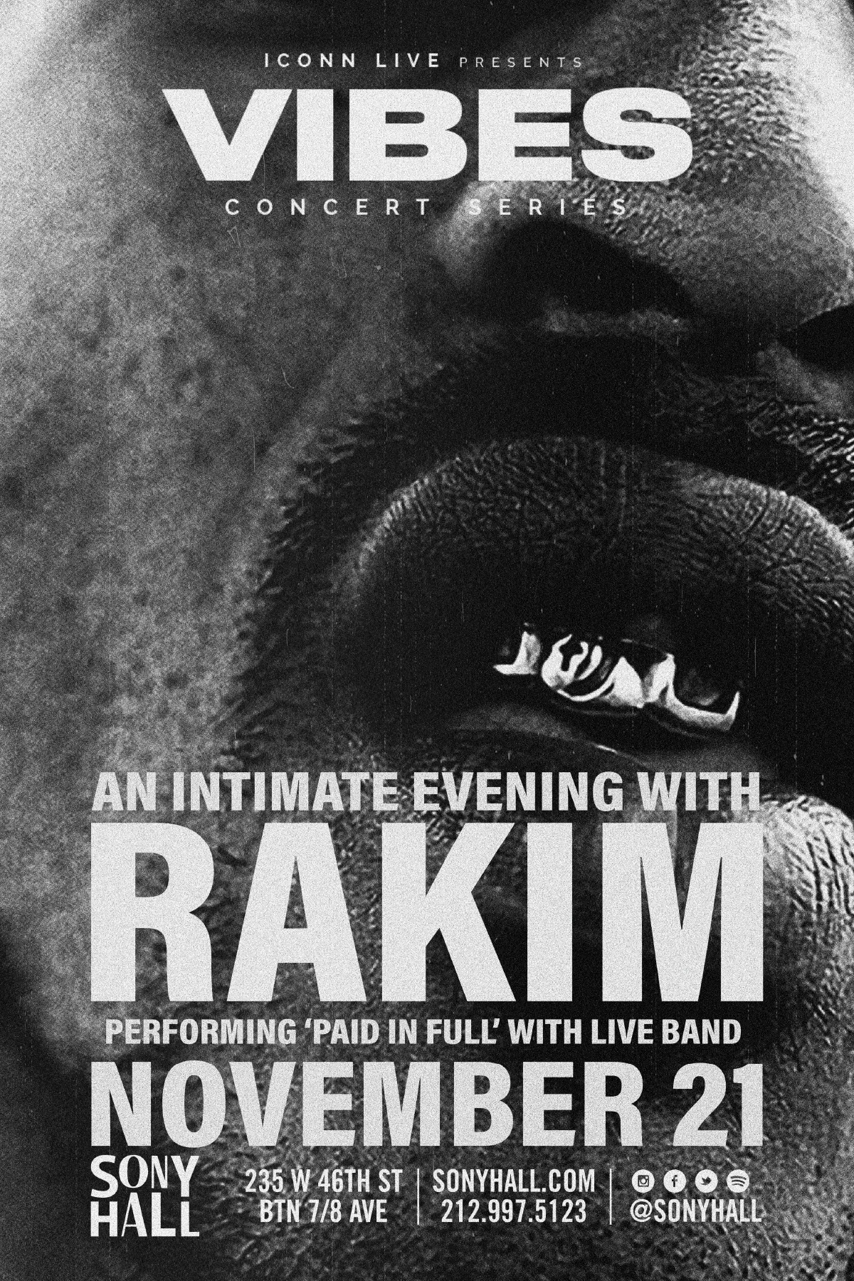 Rakim — Print poster.