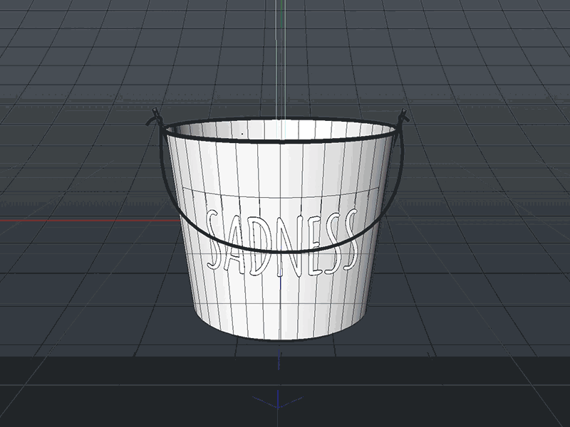 Animation of a 3d bucket