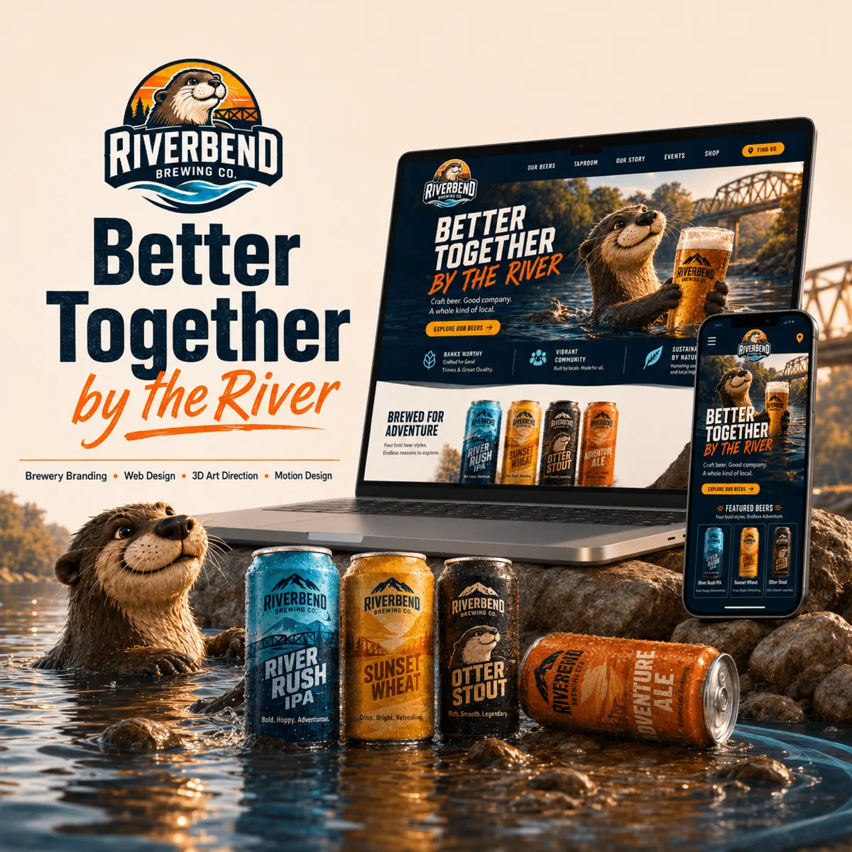 Riverbend Brewing Otter and Products