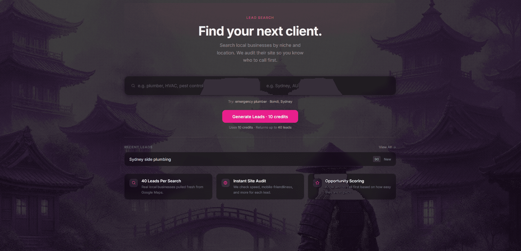 Kilo Web App Dashboard