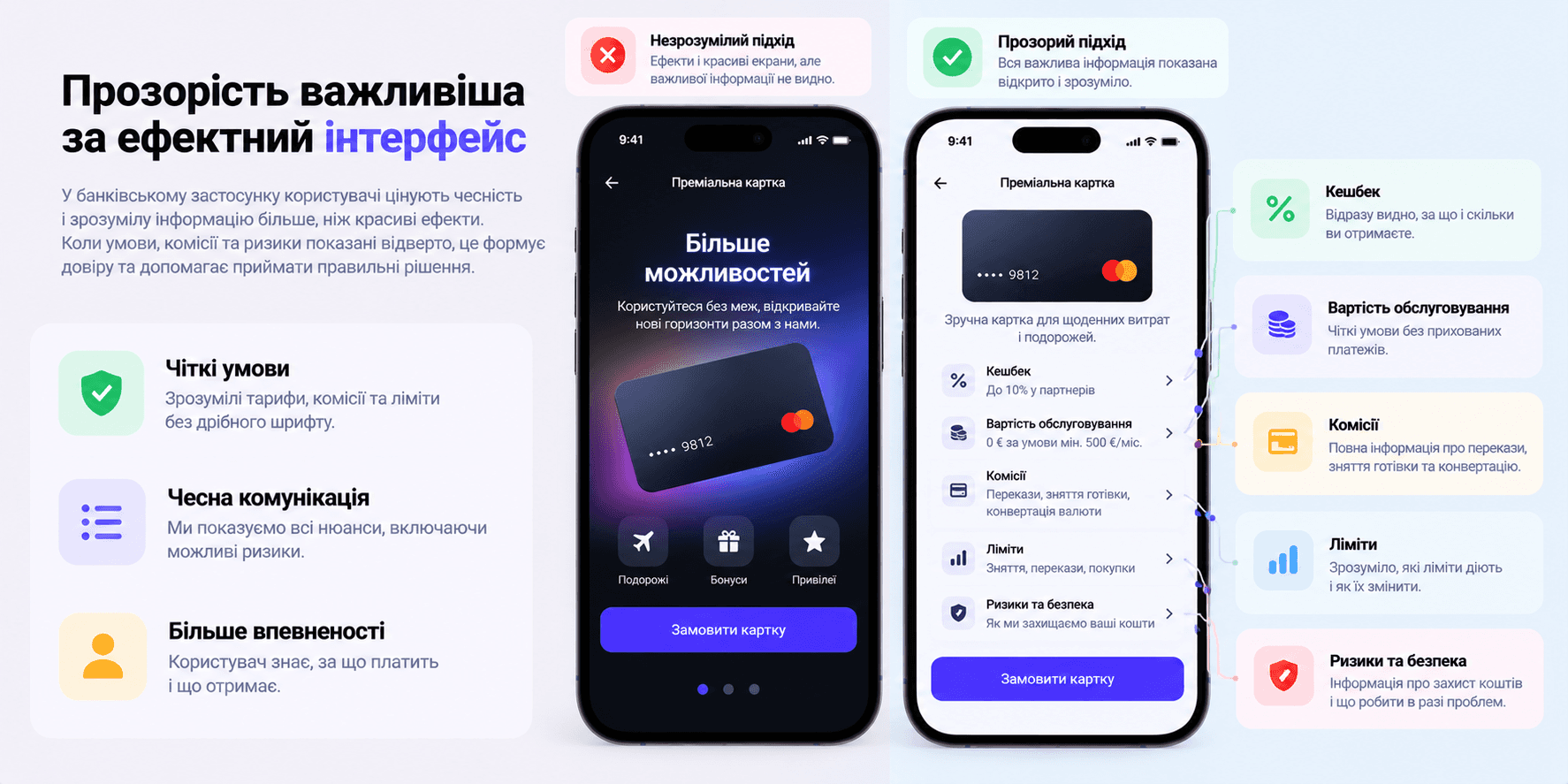 Прозорість важливіша за ефектний інтерфейс
