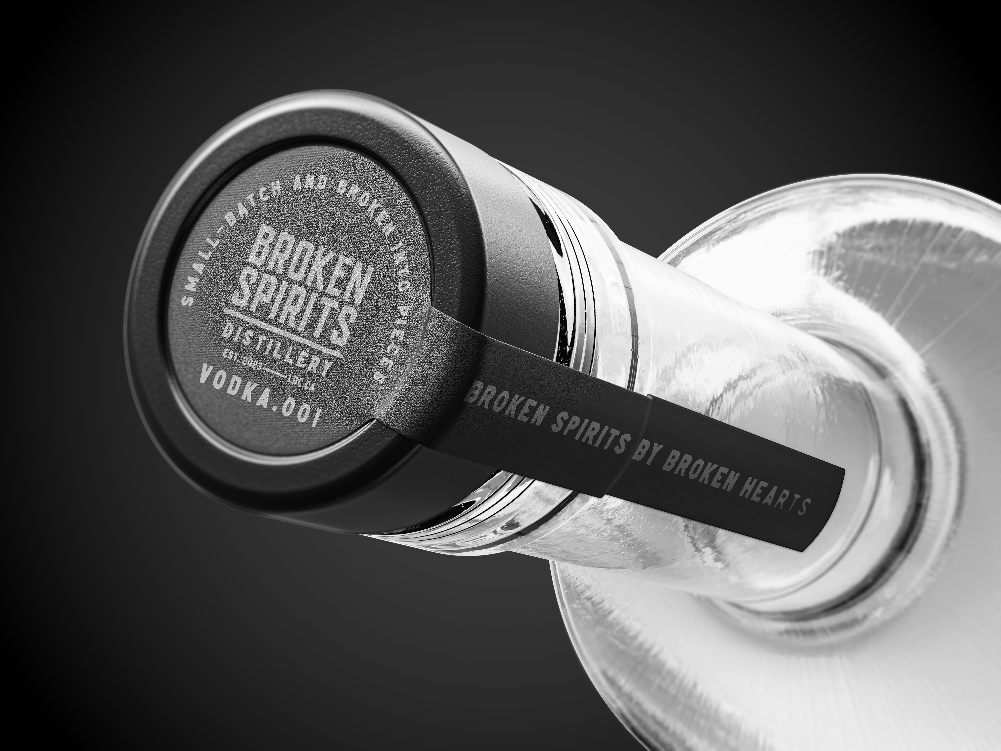 Broken Spirits Distillery bottle cap close-up