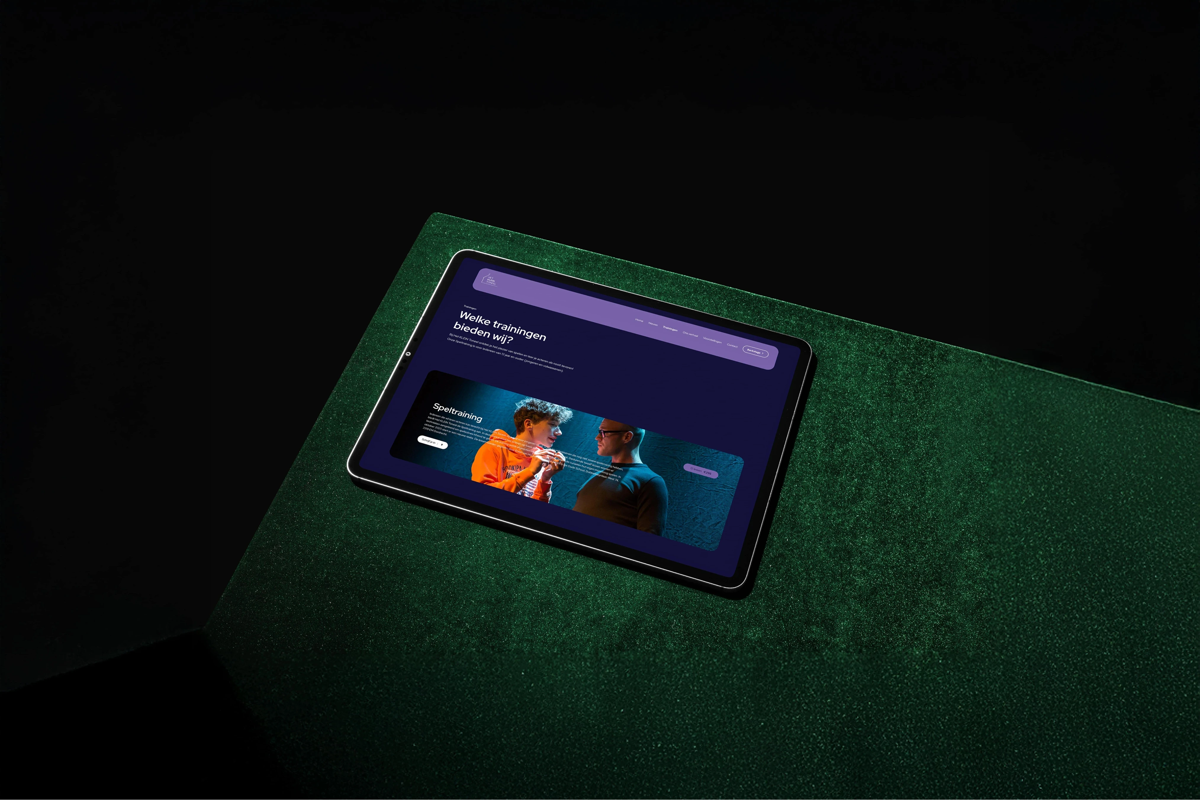 Modern bedroom with a unique brown bed and chair.