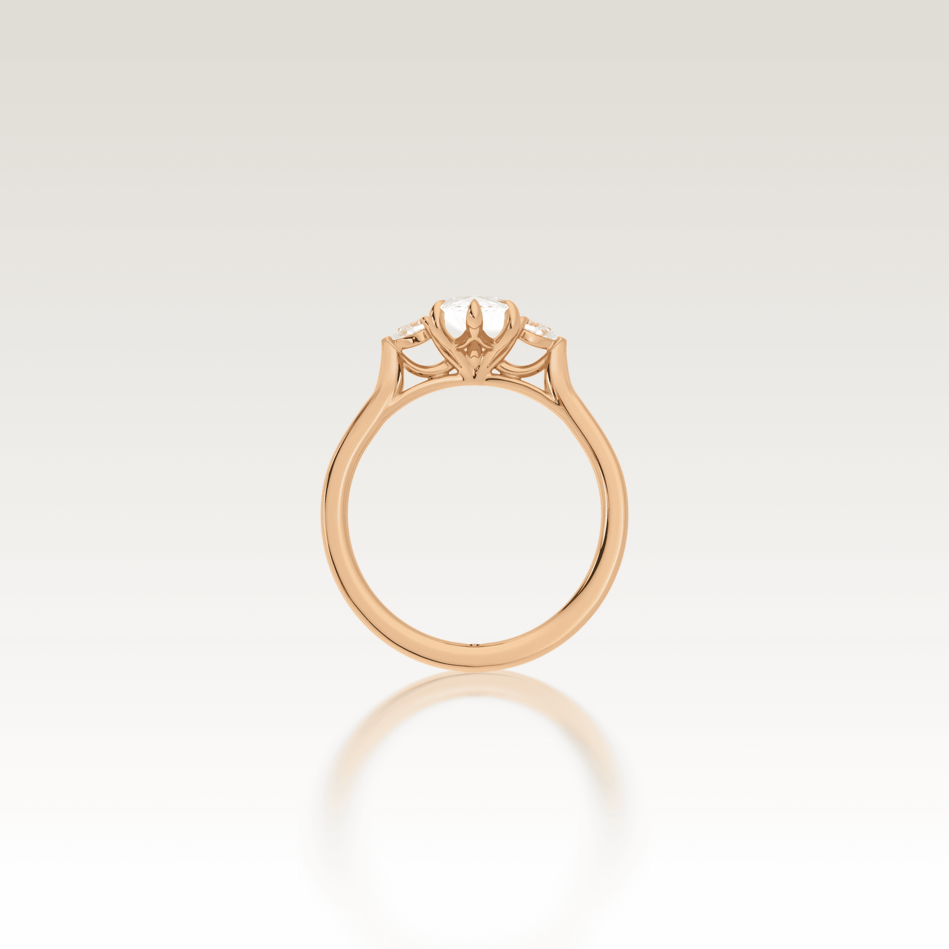 Trio Marquise Love Knot Diamond Ring image 2