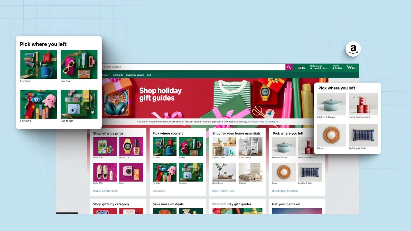 Amazon's "Pick Up Where You Left Off"