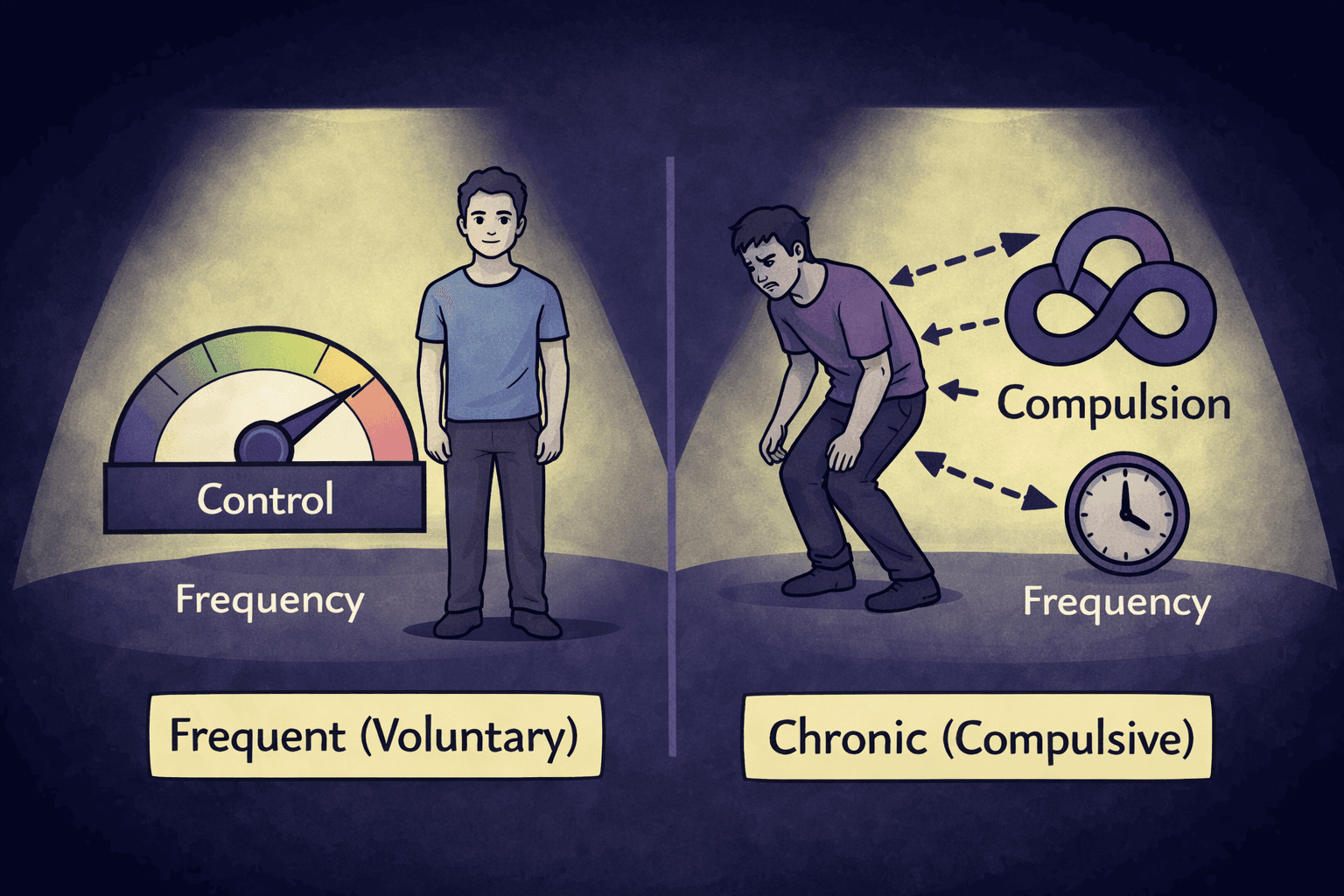 frequent versus chronic masturbation