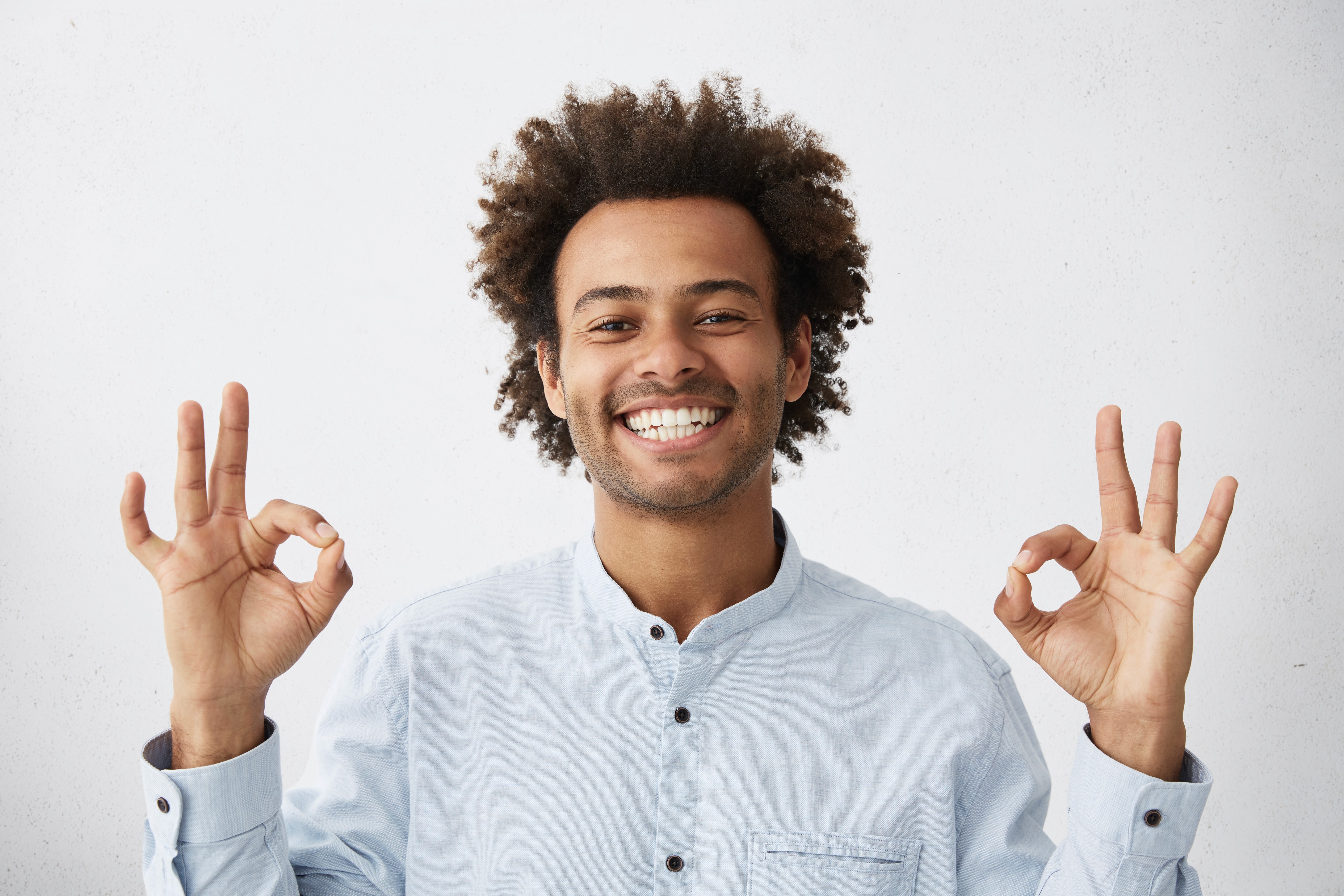 man smiling