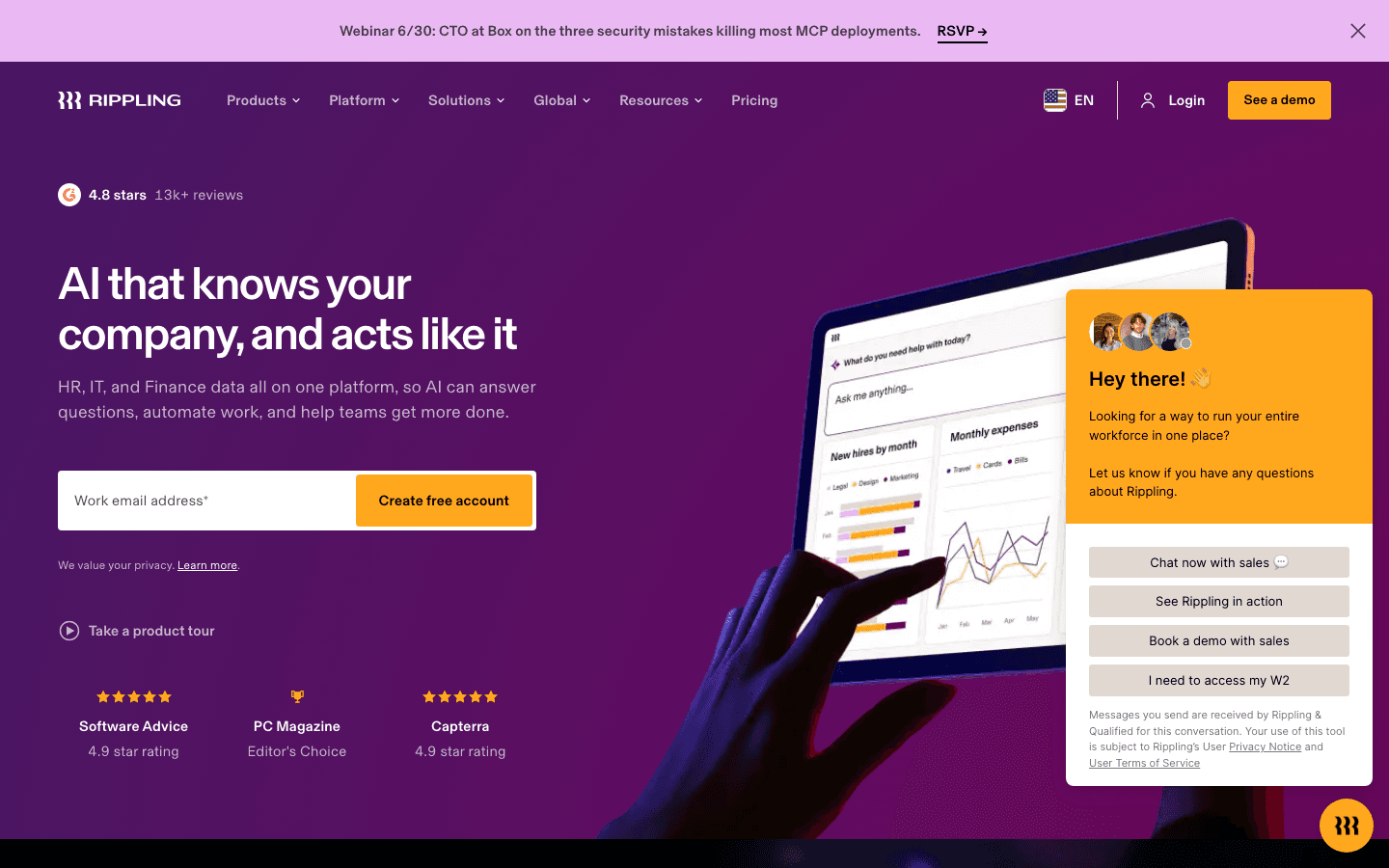 Rippling HR platform