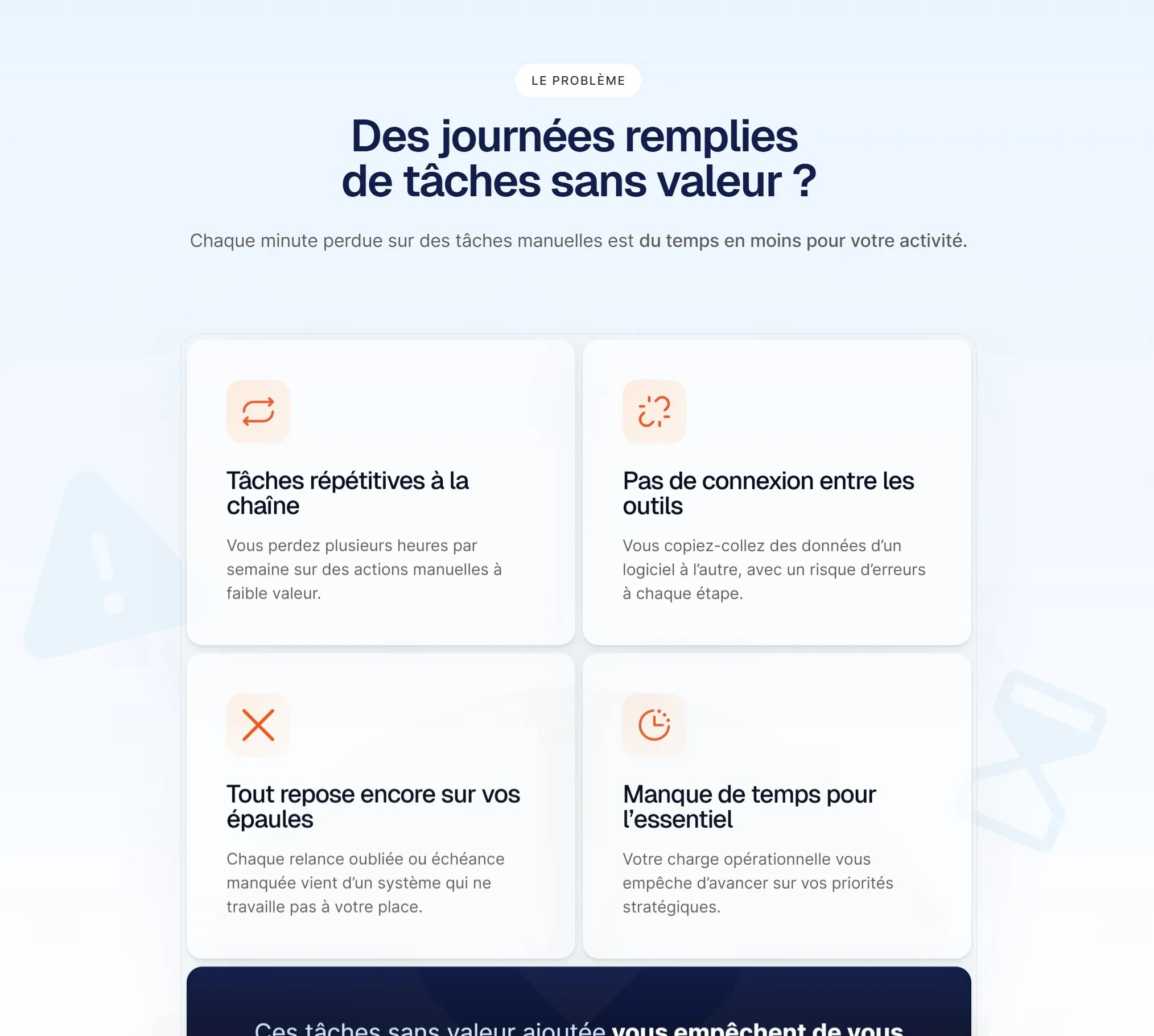 section problème site hubicom