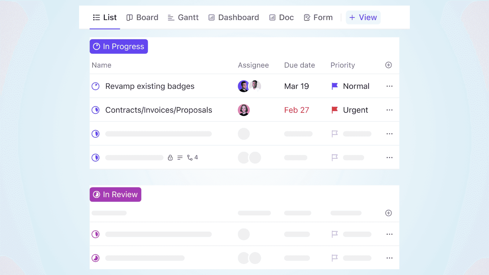 ClickUp empowers project tracking